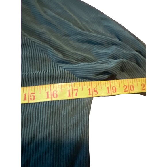 Kirious XS Green Ribbed Long Sleeve‎ Top For Women Fall Basic - Picture 3 of 7